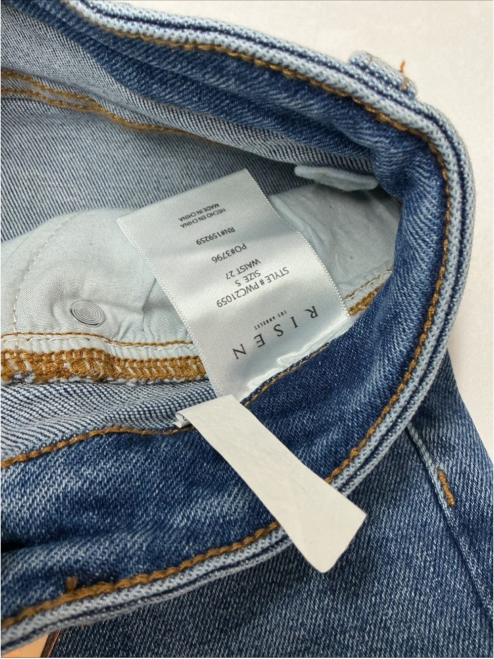 risen wide leg High Rise Crop jeans womens Size 5/27 - Picture 5 of 6